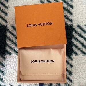 Louis Vuitton Orange Box with Beige Pouch